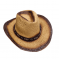 Straw Western Hat Brown Hatband