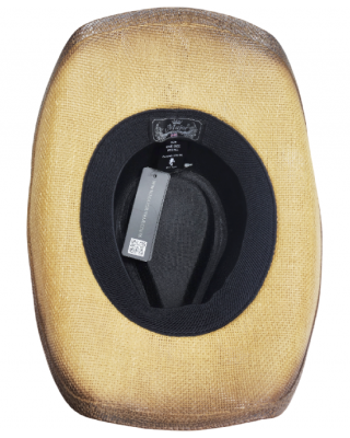 Straw Western Concho Brown Hatband