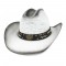 Straw Summer Cowboy Hat With Revolver Hatband