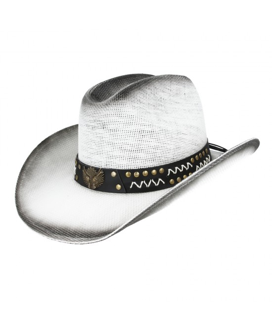 Summer Cowboy Hat With Revolver Hatband
