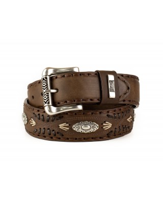 Mayura 338 Bovine Belt Brown Crazy Old Sadale