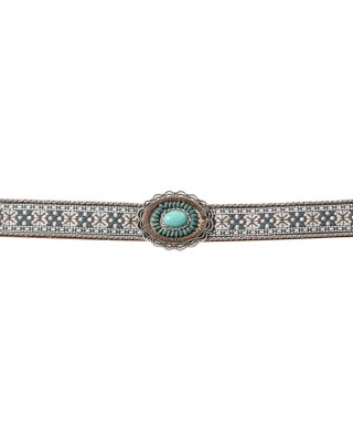 Stars & Stripes - Hat Band - Aztec Turquoise