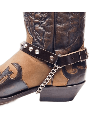 Boot Straps - Conical Wide Dark Brown