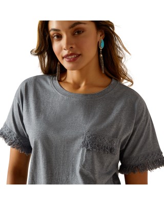 Ariat Grey Tassel Top