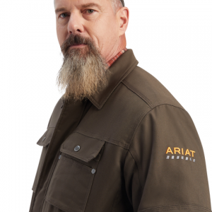 Ariat - Rebar DuraCanvas Sherpa-Lined Coat Brown