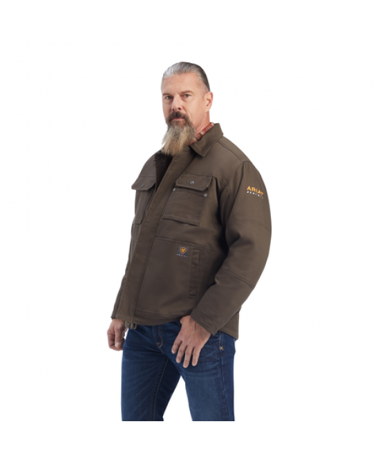 Ariat - Rebar DuraCanvas Sherpa-Lined Coat Brown Ariat - Rebar DuraCanvas Sherpa-Lined Coat Brown