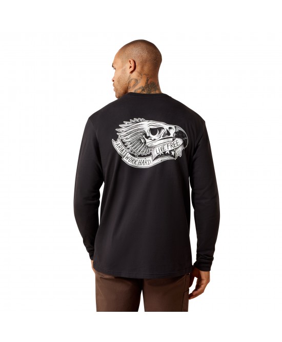 Ariat - Rebar Cotton Strong Eagle Skull Long Sleeve Shirt Ariat - Rebar Cotton Strong Eagle Skull Long Sleeve Shirt