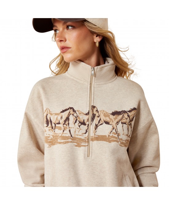Ariat - Running Wild 1/2 Zip Sweatshirt Ariat - Running Wild 1/2 Zip Sweatshirt