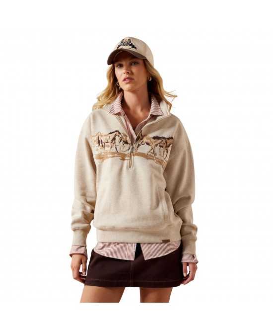 Ariat - Running Wild 1/2 Zip Sweatshirt Ariat - Running Wild 1/2 Zip Sweatshirt