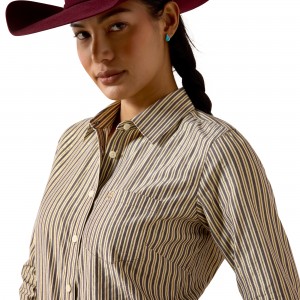 Ariat - Kirby Stretch Western Shirt Gold Plum Ariat - Kirby Stretch Western Shirt Gold Plum