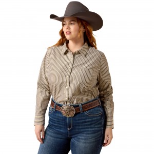 Ariat - Kirby Stretch Western Shirt Gold Plum