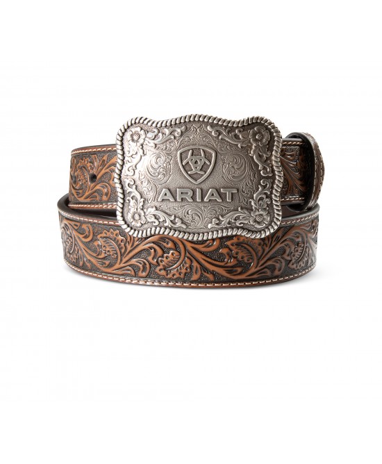 Leather Belt - Ariat Leather Cow Buckle Belt Leather Belt - Ariat Leather Cow Buckle Belt