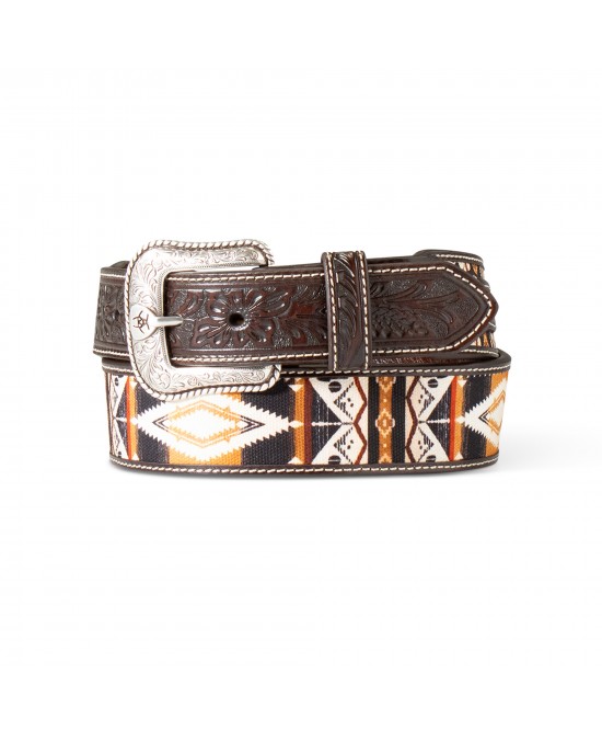 Leather Belt - Ariat Floral Inlay Belt