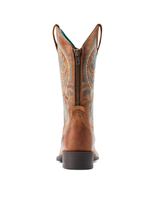 Ariat - Round Up Back Zip Western Boot