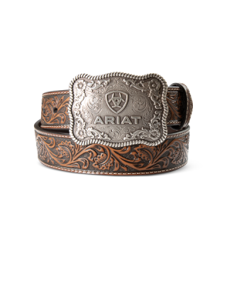 Leather Belt - Ariat Leather Cow Buckle