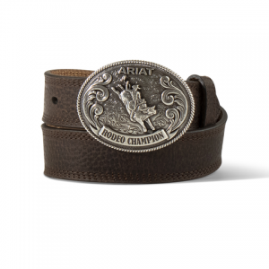 Leather Belt - Ariat Rodeo Champ Buckle Belt - Children's