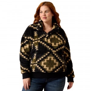 Ariat - Berber Sweatshirt Black Aztec Jumper Ariat - Berber Sweatshirt Black Aztec Jumper