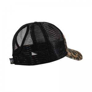 Trucker Hat -  Embossed Logo Cheetah Print