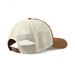 Trucker Hat -  Floral Leather Patch Cap