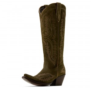 Ariat - Casanova Suede Green X Toe Western Boot
