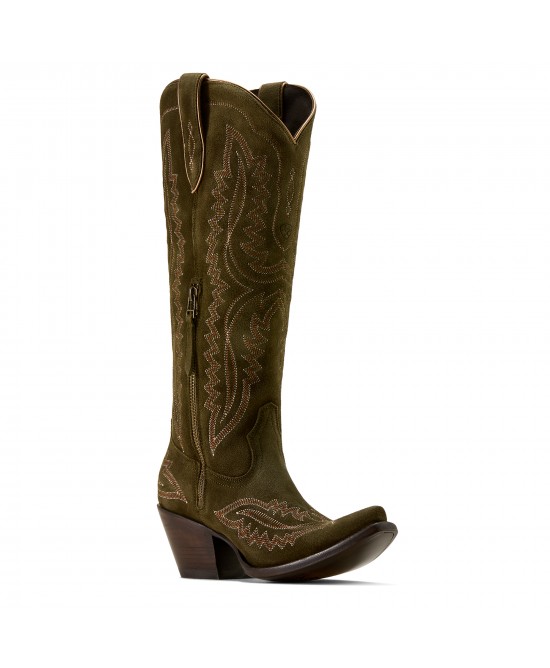 Ariat - Casanova Suede Green X Toe Western Boot