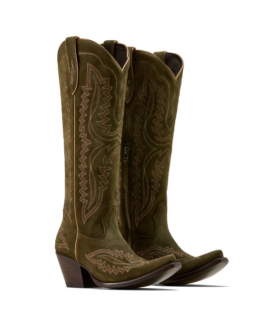 Ariat - Casanova Suede Green X Toe Western Boot