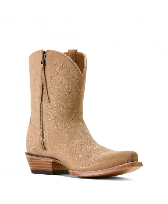 Ariat - Cate X Toe Taupe Suede Western Boot
