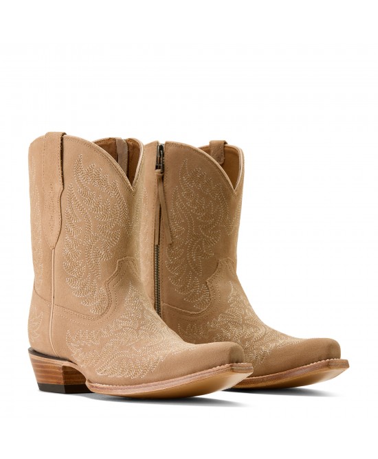 Ariat - Cate X Toe Taupe Suede Western Boot