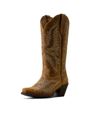 Ariat - Round Up Collins Brown D Toe Western Boot