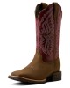 Ariat - Hybrid Ranchwork Berry Wide Square Toe Western Boot Ariat - Hybrid Ranchwork Berry Wide Square Toe Western Boot