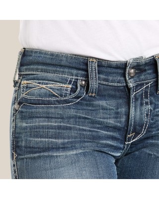 Ariat - R.E.A.L. Mid Rise Stretch Whipstitch Boot Cut Jean