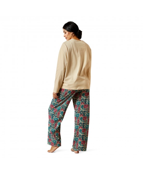 Ariat - Dreams Pyjama Set - Red and Blue