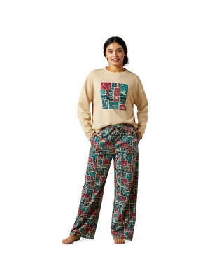 Ariat - Dreams Pyjama Set - Red and Blue