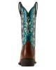 Ariat - Round Up Holly Wide Square Toe Turquoise Western Boot Ariat - Round Up Holly Wide Square Toe Turquoise Western Boot