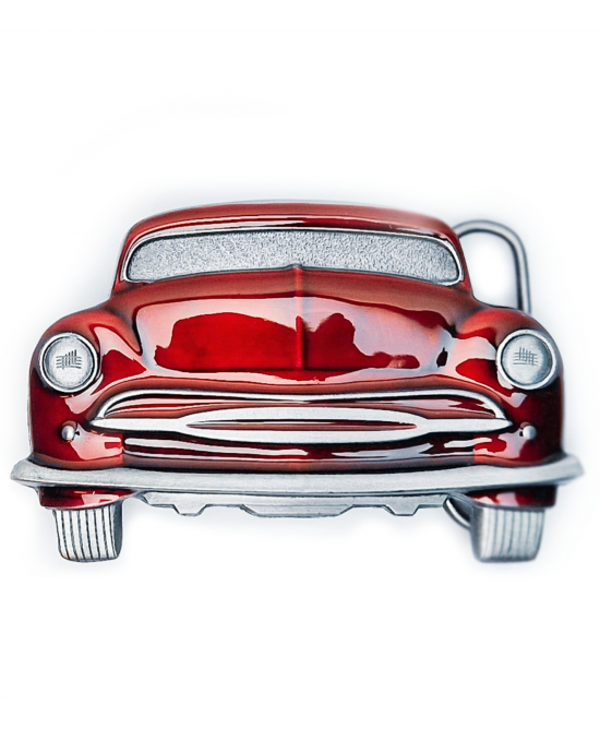 Belt Buckle -  Red Car