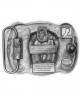 Belt Buckle - Steer Skull Silver Blue Black