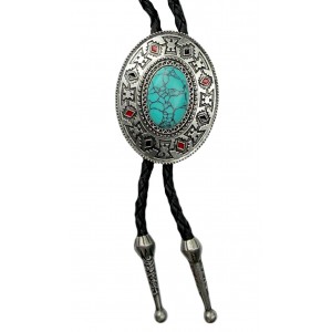 Bolo Tie - Aztec Turquoise Bolo Tie - Aztec Turquoise