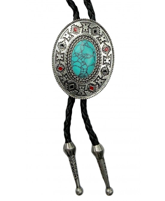 Bolo Tie - Aztec Turquoise