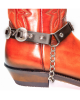 Boot Straps - Concho Brown Leather