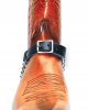 Boot Straps - Concho Black Leather