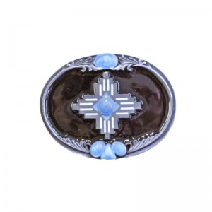 Belt Buckle - Aztec Cross Turquoise Belt Buckle - Aztec Cross Turquoise