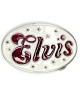 Belt Buckle - Elvis White And Red
