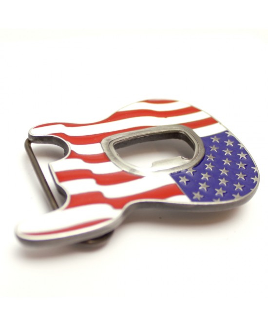 Belt Buckle - USA Bottle Opener