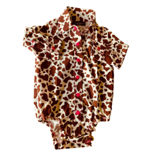 CC - Girls Cowbaby Romper