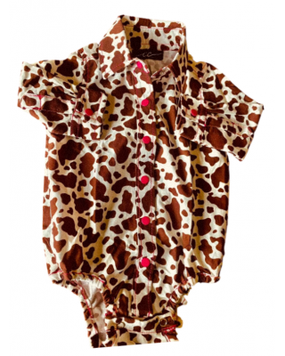 CC - Girls Cowbaby Romper