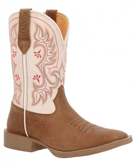 Durango - Ladies Westward™ Embroidered Brown & Cream Western Boot