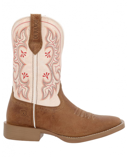 Durango - Ladies Westward™ Embroidered Brown & Cream Western Boot