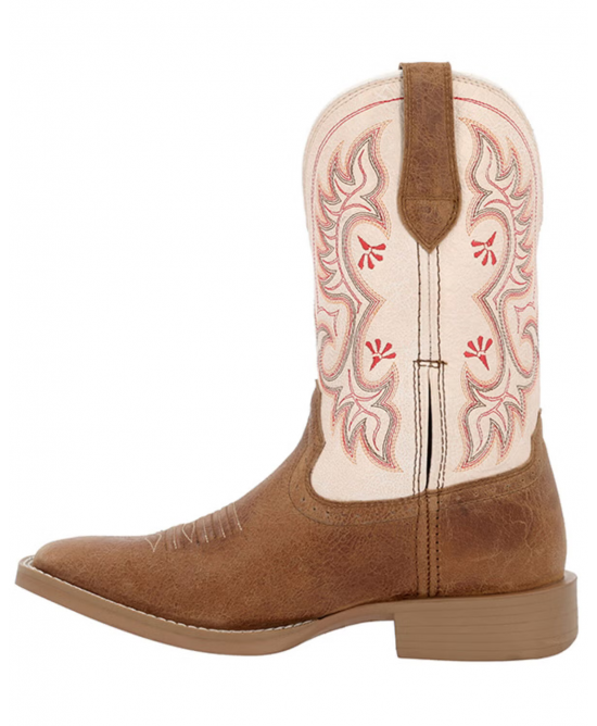 Durango - Ladies Westward™ Embroidered Brown & Cream Western Boot