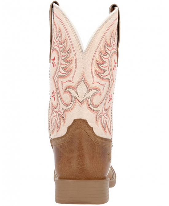 Durango - Ladies Westward™ Embroidered Brown & Cream Western Boot