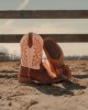 Durango - Ladies Westward™ Embroidered Brown & Cream Western Boot